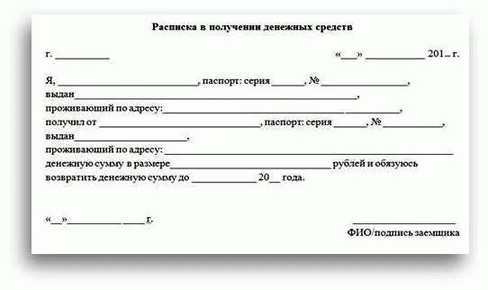 Правила оформления расписки о получении алиментов