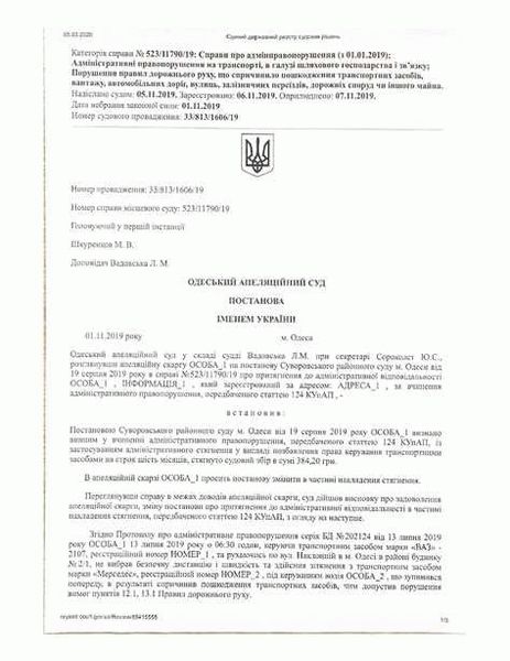 Образец апелляционной жалобы на постановление мирового судьи